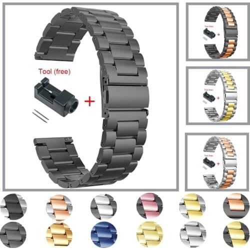 Stainless Steel Strap for Samsung Galaxy Watch 3 45mm 41mm Straps Bracelet for Samsung Galaxy Watch3 Metal Wrist Band Watchband