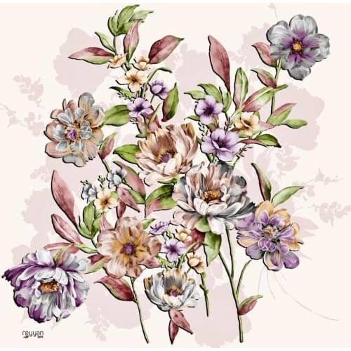 REYYAN SILK TEXTURED OYALIK WRITING PATTERN-16293-RENK-13