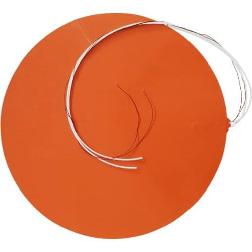 Silicone Flexible Round 335mm 220v 800w Silicone Bed Heater with 3M Adhesive And NTC Thermistor For 3D Printer Heatbed