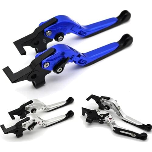 With logo Motorcycle Frame Ornamental Foldable Brake Handle Extendable Clutch Lever For KAWASAKI ZX6R ZX636R ZX10R Z1000 ZZR600