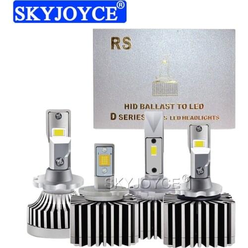 SKYJOYCE 1 Set High Brightness Upgrade Modified 100W Error Free Canbus LED D1S D2S D3S D4S D5S D8S LED Car Headlight Lamp Bulbs