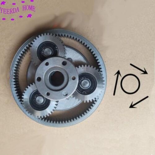 1Set 36Teeth Steel Gear Diameter:38mm Thickness:12mm Electric Vehicle Motor Steel Gear+Gear Ring+Clutch Turn clockwise