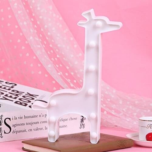 Led Lighting Wall Child Giraffe Shape String Lights Led Christmas Tree Decoration Lights Home Party Night Light Lamp