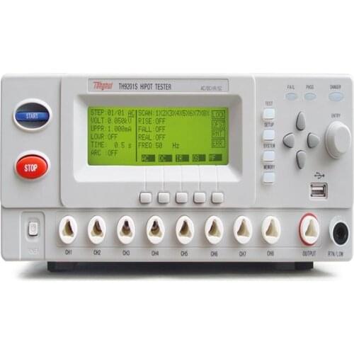 TH9201S Hipot Tester /eight scanner AC/DC Withstanding Voltage /Insulation Tester