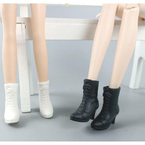 High Quality Dolls Shoes for Barbie Doll Boots High-heel Booties for Blythe Dolls Shoes for 1/6 BJD Dollhouse Accessories Toys