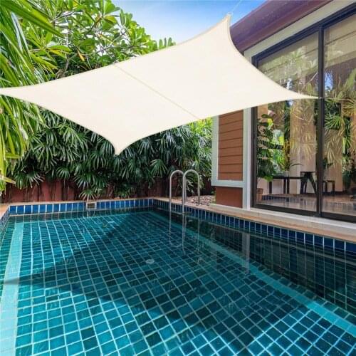 Shading Sail 420d Oxford Cloth Waterproof Sunscreen Canopy Camping Shade Cloth For Outdoor Canopy Garden Patio