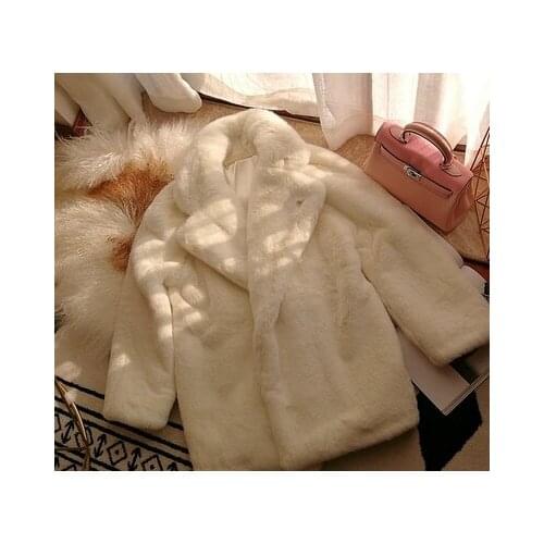 2019 New Style High-end Fashion Women Faux Fur Coat S67