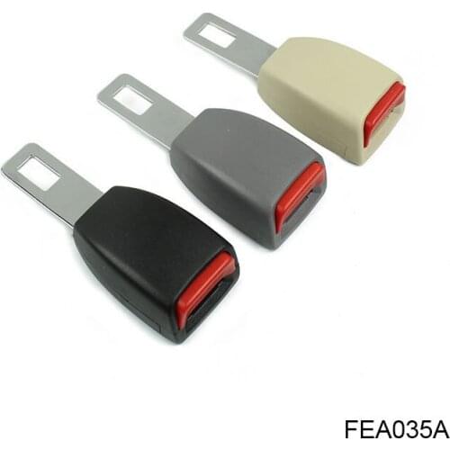 Rigid Safety Belt Extensions Car Seat Belt Lock Buckle Black Adjustable Extender FEA035A