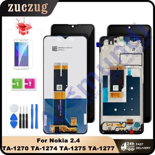 For Nokia 2.4 N2.4 6.5" LCD Display Touch Screen Digitizer Assembly For Nokia2.4 TA-1270 TA-1274 TA-1275 TA-1277