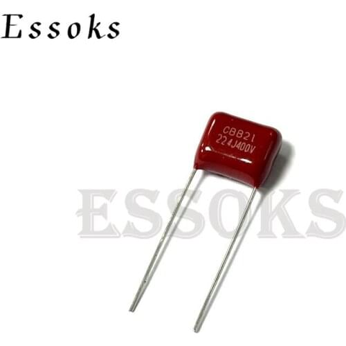 10PCS 400V224J 0.22UF Pitch 7.5mm 10mm 15mm 220NF 400V 224 224J CBB Polypropylene film capacitor