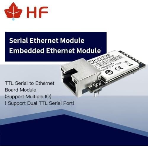 10pcs CE FCC HF Eport-E20 Free RTOS Server Port TTL Serial to Ethernet Embedded Module DHCP 3.3V TCP IP Telnet Network Port