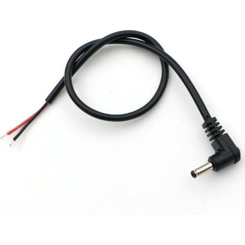 100pcs 3.5mm x1.35mm Right angle Male Plug 20AWG CABLE 28cm