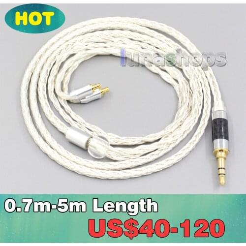 16 Core OCC Silver Plated Earphone Cable For Audio Technica ath-ls400 ls300 ls200 ls70 ls50 e40 e50 e70 312A LN007220