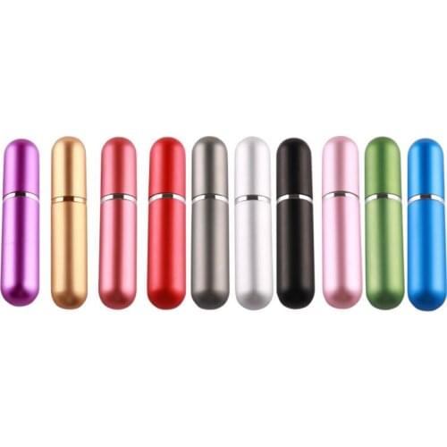 5ml Refillable Portable Mini Perfume Spray Bottle Traveler Aluminum Atomizer Empty Vial LX3246
