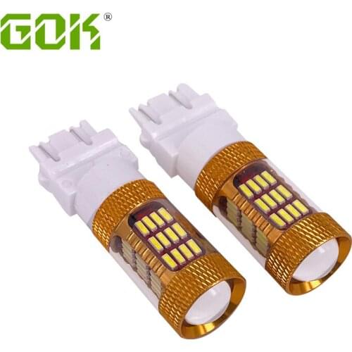 50pcs 3156 3157 led T25 White light 60led smd 4014 LED Bulb Car Brake Light Backup Reverse Light Parking Turn Signal Lamp 6000K