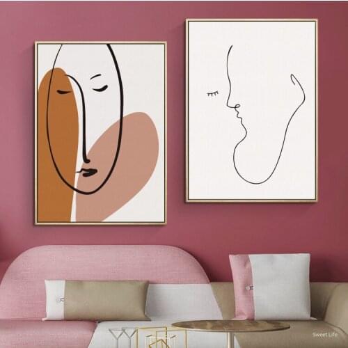 Abstract Scandinavian Marble Canvas Paintings Nordic Posters Prints POP Wall Art Picture for Gallery Modern Living Room Decor