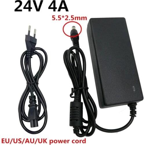 24V 4A AC DC Adapter Universal Switching Power Supply Adapater Adaptador For Water Purifier Dispenser Printer Led Stip 5.5X2.5mm