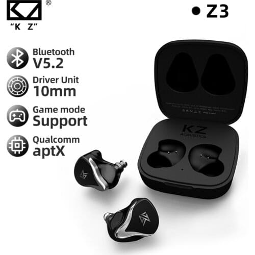 KZ Z3 Wireless Earphone Bluetooth-Compatible 5.2 In-Ear True Wireless Headset HiFi Touch Control Noise Cancelling Headphones