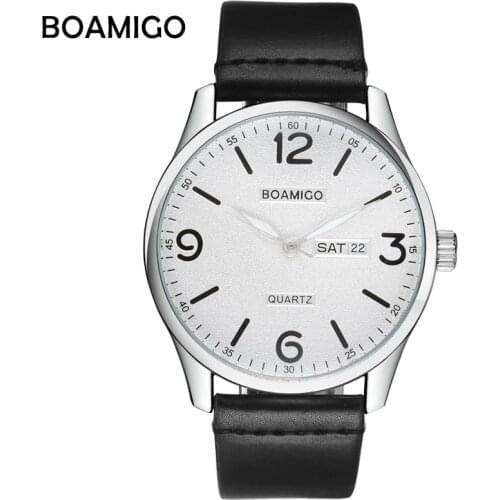 BOAMIGO Top Brand Men Watch Quartz Fashion Watch Automatic Date Watch Relogio Masculino