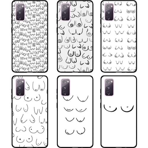 Female Girl Boobs Case For Samsung Galaxy S20 Ultra FE S10e S8 S9 S10 Plus Note 10 9 Note 20 Ultra Cover