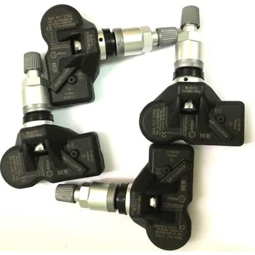4PCS TPMS Tire Pressure Monitoring Sensor 3AA907275 433Mhz For Volks-wagen CC Tiguan 2012
