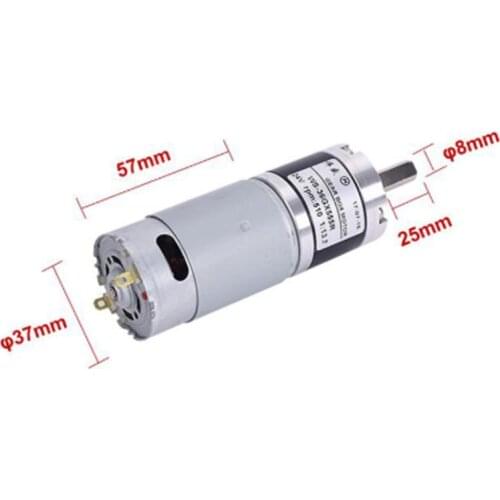 36mm permanent magnet DC motor 12V low speed motor 24V speed motor 36GX555R slow planetary gear motor