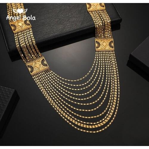 Ethiopian Jewelry Muslim Islamic Necklace Turkish Middle East Necklace for Women Gifts Gold Color Allah Arab Persia Jewelry