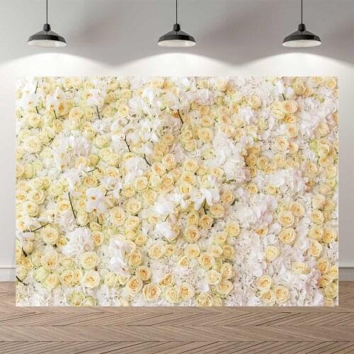 NeoBack Vinyl Custom Champaigne Floral Wall Wedding Photo backgrounds Children Kids Photo Backdrops Party Welcome Board P4328