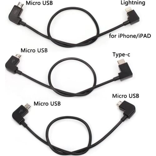 FPV Micro USB to Lighting/type C/Micro USB OTG Data Cable for IPhone iPad DJI Osmo Pocket Adapter Spark/MAVIC Pro 2 Air Control