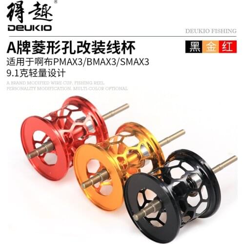 Deukio Water drop wheel modified wire cup rhombus hole super light weight lure accessories fishing reel PMAX3 BMAX3 SMAX3 DIY