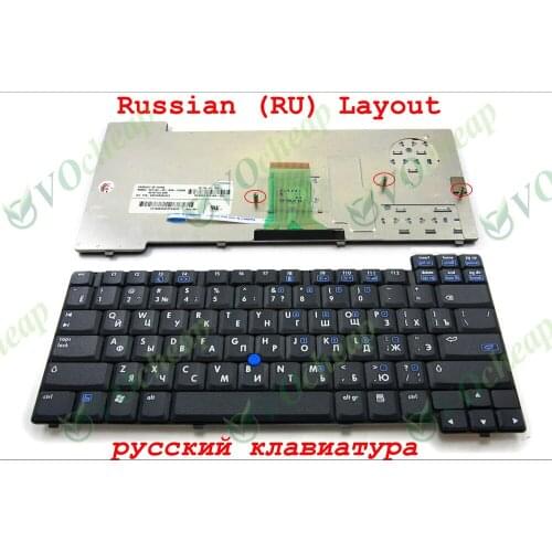 New Ru Laptop keyboard for HP Compaq nc6200 nc6220 nc6230 with Pointer sticker Black Russian version - 361184-251 378188-251