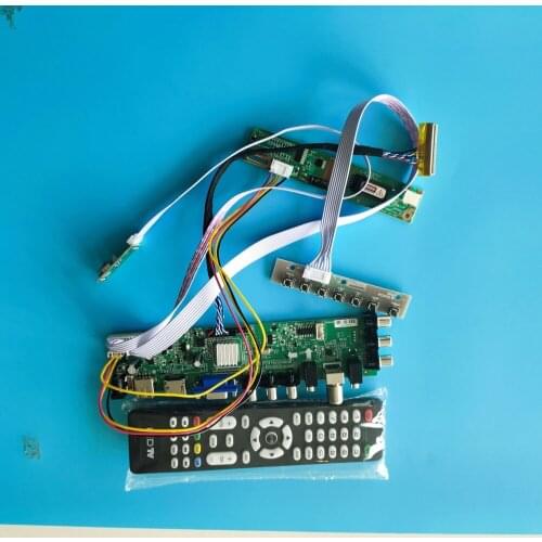 Kit For N154I2-P02/N154I2-P05 30pin 1280X800 Digital Controller VGA 1 CCFL TV USB remote LCD DVB-C DVB-T board Panel HDMI 15.4"