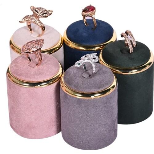 Creative Ring Holder Display Stand Pink Green Blue Funny Women Jewelry Organizer Storage Rack