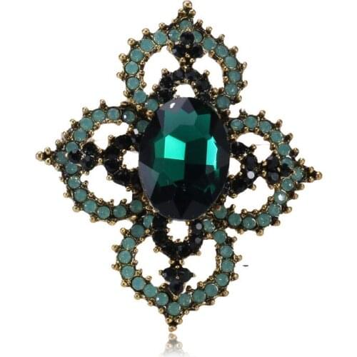 People sell like hot cakes style alloy diamond brooch high-end women clothing accessories pin factory direct sale