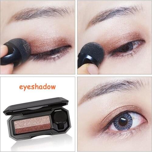 Shimmer Two-color Stamp Eyeshadow Palette Makeup Powder Flexibility Lasting Highlighter Shimmer Make Up Pigment Matte Cosmetica