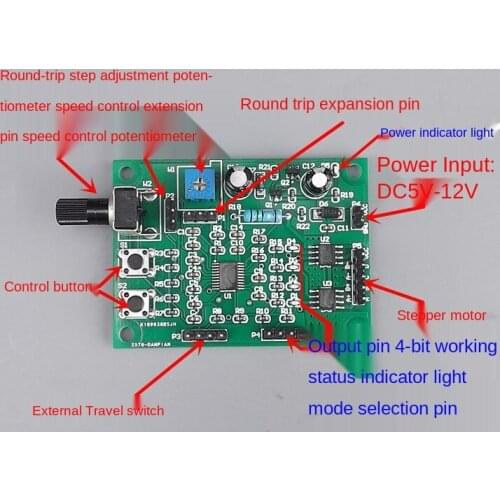 Multifunctional micro stepping motor drive board control board 2-phase 4-wire 4-phase 5-wire deceleration stepping motor DIY