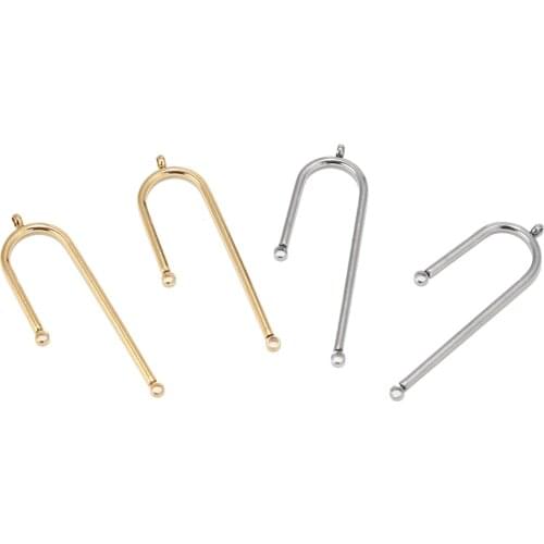 Fashion Stainless Steel gold/Silver Tone Connector Jewelry Making Supply for Earring making DIY Crafting