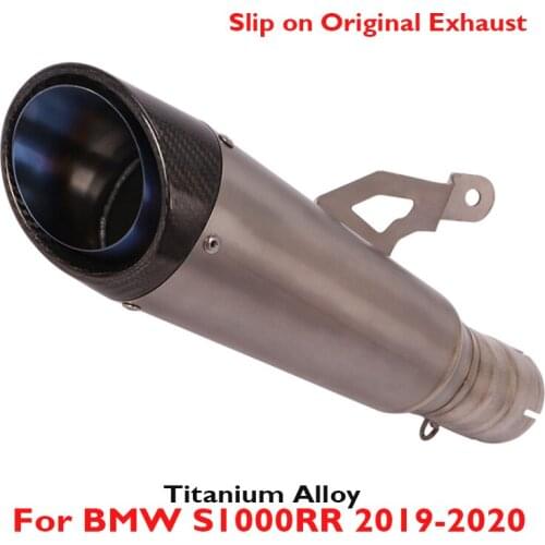S1000RR Motorcycle Exhaust System Muffler Slip on Escape Titanium Alloy Silencer Tip for BMW S1000RR 2019 2020