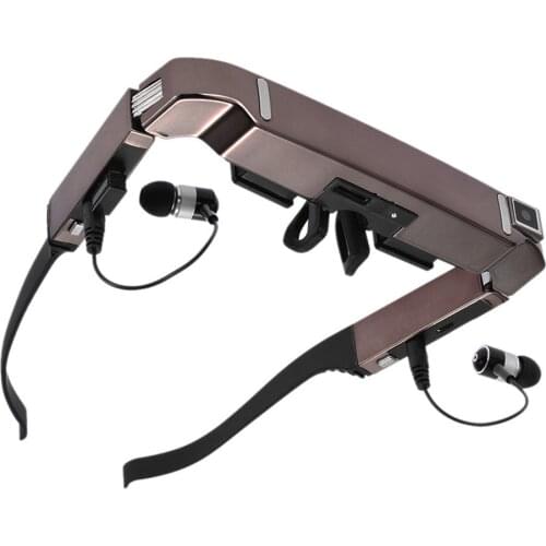 Vision 800 Smart Android WiFi Glasses 80" Wide Screen 5MP Camera Bluetooth 3D Video Glasses Side By Side Video Micro SD Card