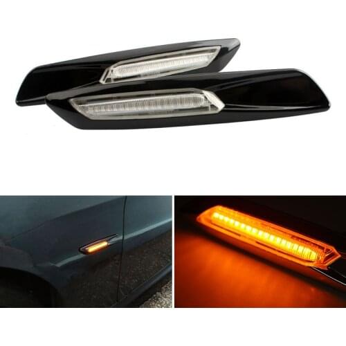 A Pair Side Marker Car Styling Flowing Lights Turn Signal Light Side For BMW E60 E61 E39 E81 E82 E87 E88 E90 E91 E92 E93