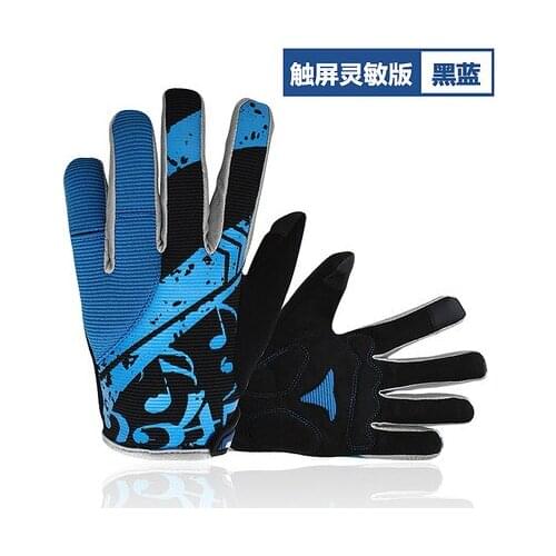 MOKE Touch Screen Non-Slip Breathable Bike Bicycle Bicicleta Cycling Cycle Full Finger Ciclismo Luvas Gloves For Smartphone