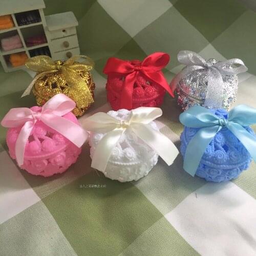 Wedding favor gift box baby shower bridal shower party sweet candy box European creative plastic multi color rose candy boxes
