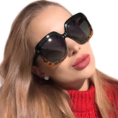 Oversized Sunglasses Square Polarized Sun Glasses Shades For Women Fashion Glasses Red Black Driving Travel Goggles gafas 2020
