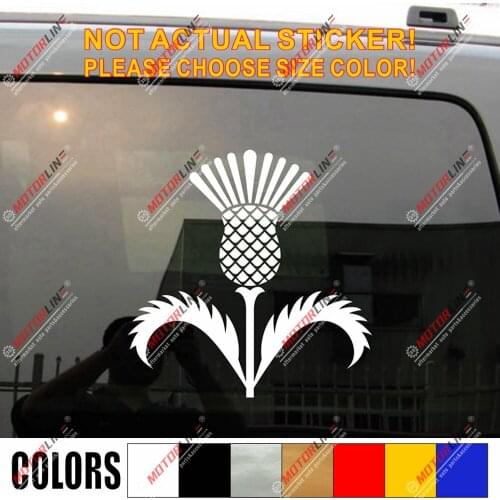 Thistle Scottish Flower Decal Sticker Scotland Car Vinyl pick size color f