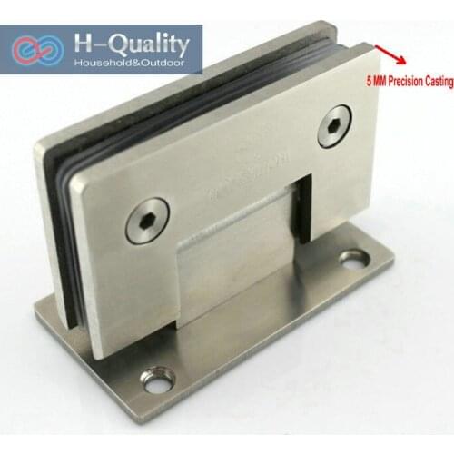Thicken 90 Degree Precision Casting And Wire Drawing Surface Stainless Steel Glass Clamp, Shower Door Glass Clip, Glass Bracket
