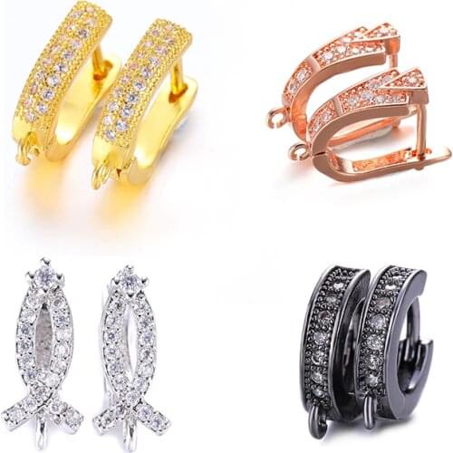 Juya DIY Jewelry Earring Findings Supplies Handmade Earring Hooks Accessories For Women Fashion Dangle Pearls Earrings Making