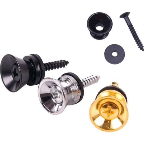 Ohello 1x Guitar Strap Lock Pins Metal End Strap Button Locking Pegs Pin for Guitar Classical Electric Bass Guitar Ukulele