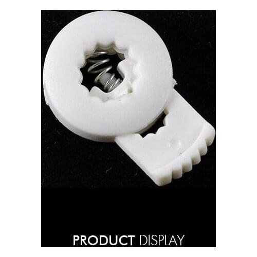 10pcs package 25mm*12mm*8mm Black/Clear Cylinder Spring Barrel White Toggle Double Stopper NK186