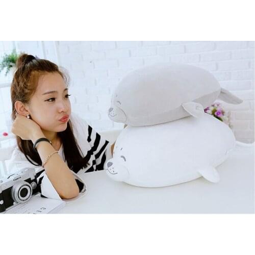 One piece lovely plush seal toy stuffed soft seal doll gift about 50cm 2756