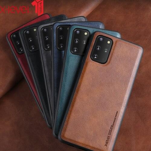 For Samsung Galaxy S20 Ultra Case X-Level Retro Leather Soft Silicone Edge Back Cover for Samsung Galaxy S20 Plus S20 Case чехол